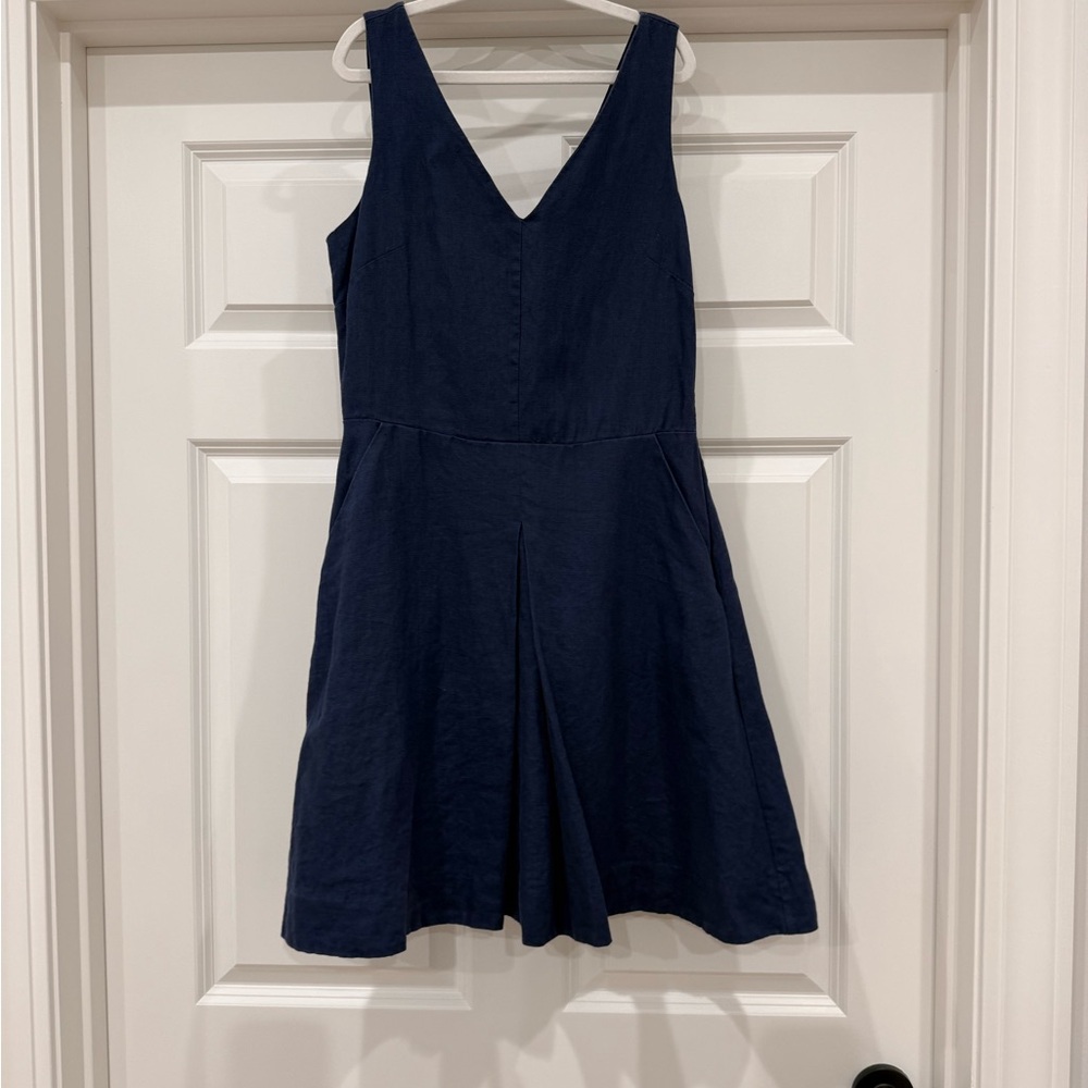 GAP Navy Blue Linen Mini Dress